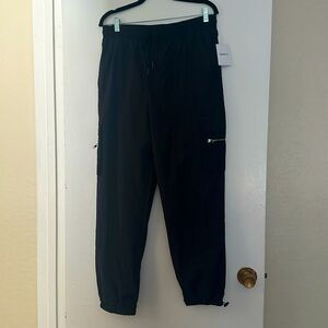 Drawstring cargo joggers